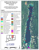 CAES IAPP 2019 survey map of Staffordville Reservoir in Stafford Springs