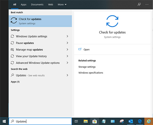 check for updates image