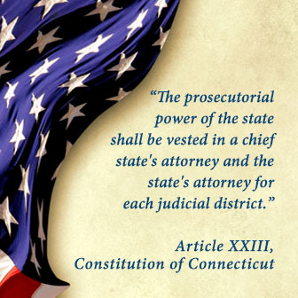 The State's Attorneys are independent constitutional officers who serve as chief law enforcement officer for their Judicial District.