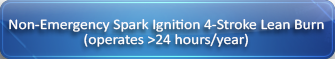 Non-emergency spark ignition 4-stroke lean burn, operates more than 25 hours per year.
