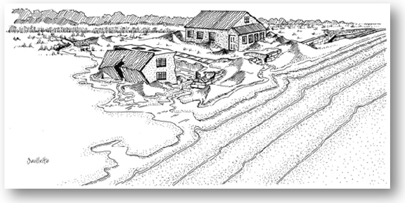 coastal storm damage sketch