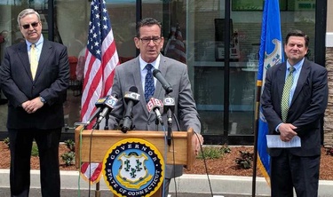 Gov. Malloy at the DMV in Milford