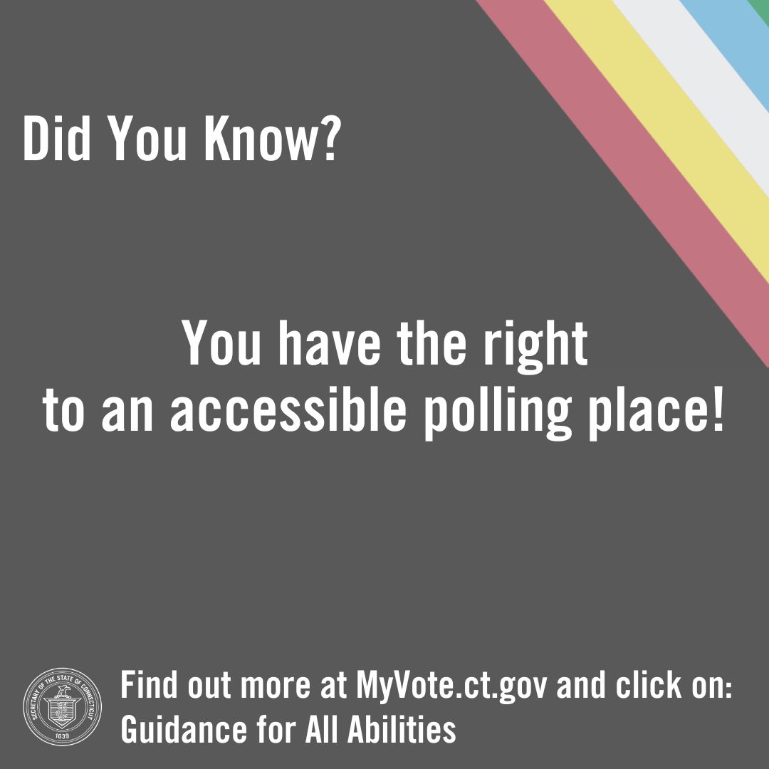 Accessible Voting: Accessible Polling Place - graphic