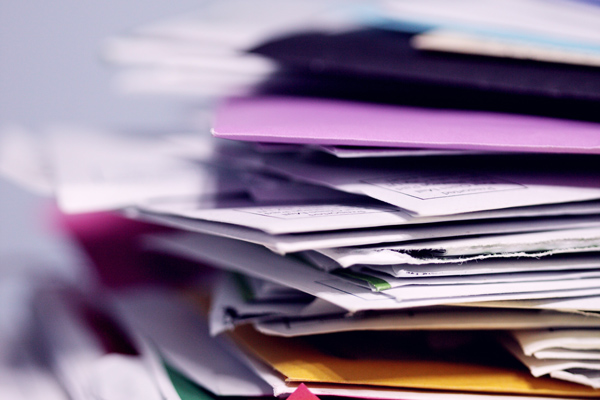 Pile of files and folders.