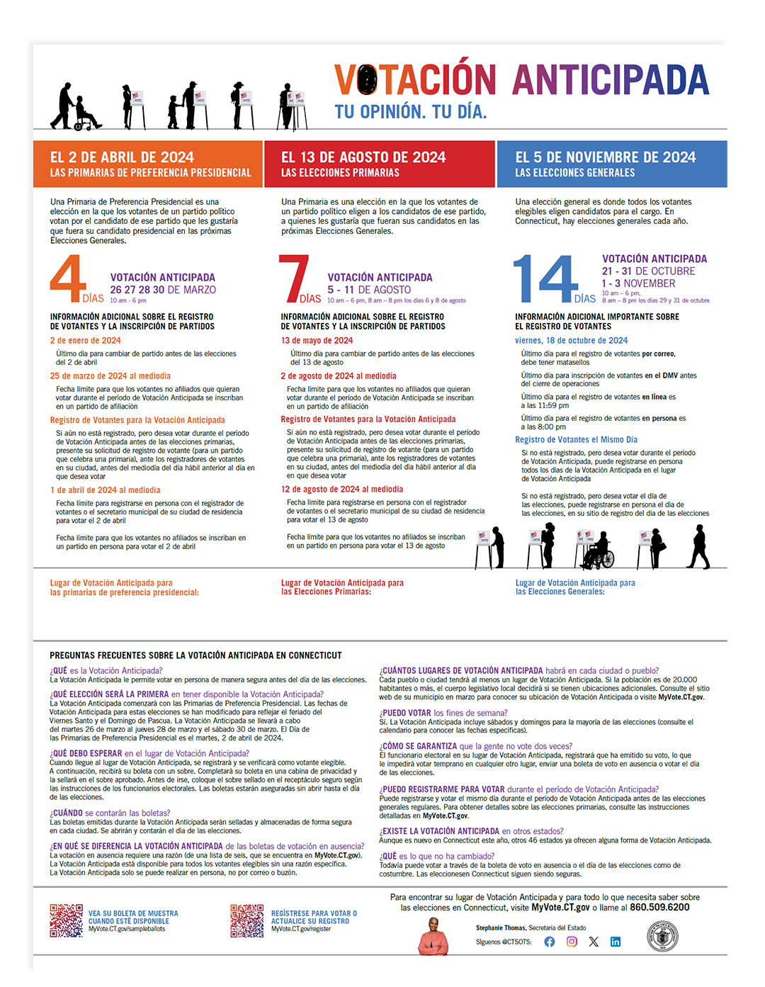 Early Voting Spanish Poster - Thumbnail