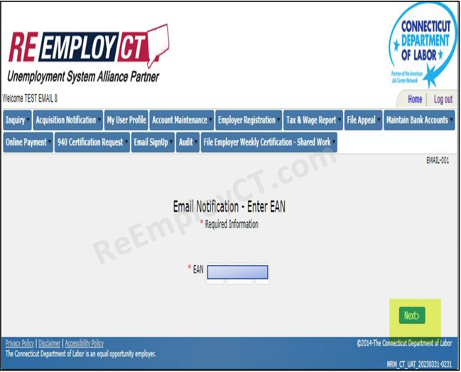 email sign up instructions