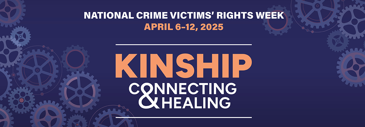 Image of banner for National Crime Victims' Rights Week 